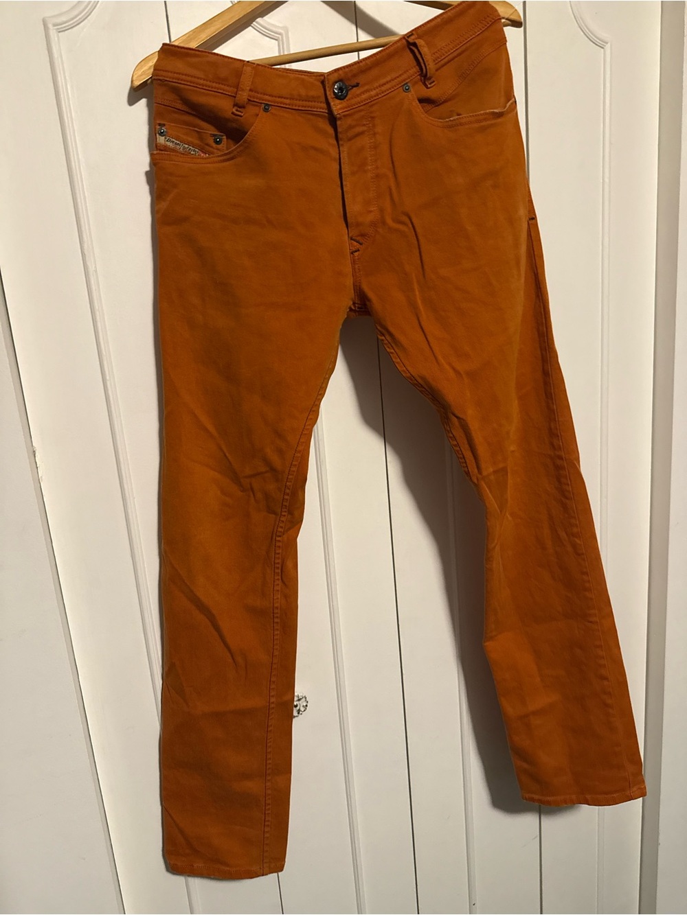 Diesel Iakop Slim Pants in Burnt Orange